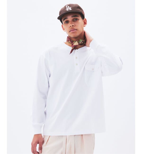 JOURNAL STANDARD「CHAMPION / チャンピオン for JS 長袖 ヘンリーネック」|Tシャツ・カットソー|