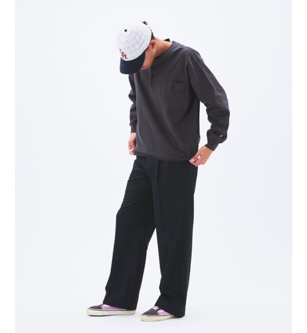 JOURNAL STANDARD「CHAMPION / チャンピオン for JS 長袖 ヘンリーネック」|Tシャツ・カットソー|