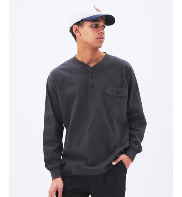 JOURNAL STANDARD「CHAMPION / チャンピオン for JS 長袖 ヘンリーネック」|Tシャツ・カットソー|