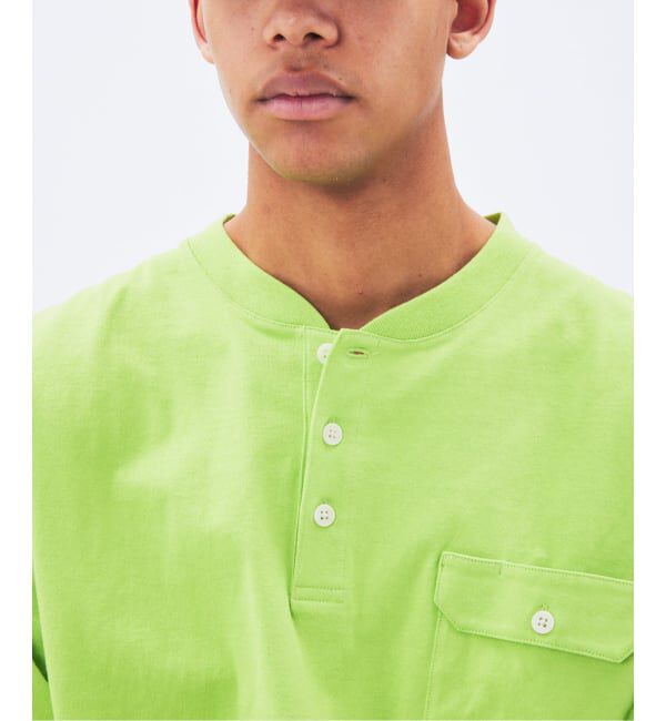 JOURNAL STANDARD「CHAMPION / チャンピオン for JS 長袖 ヘンリーネック」|Tシャツ・カットソー|