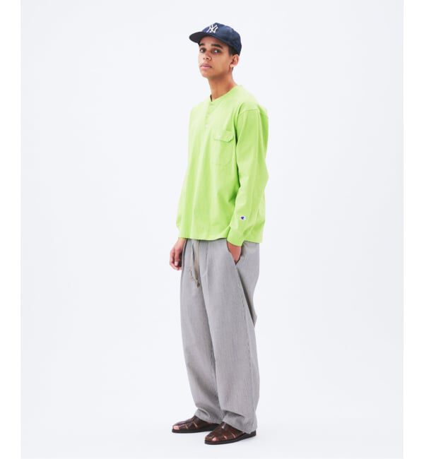 JOURNAL STANDARD「CHAMPION / チャンピオン for JS 長袖 ヘンリーネック」|Tシャツ・カットソー|