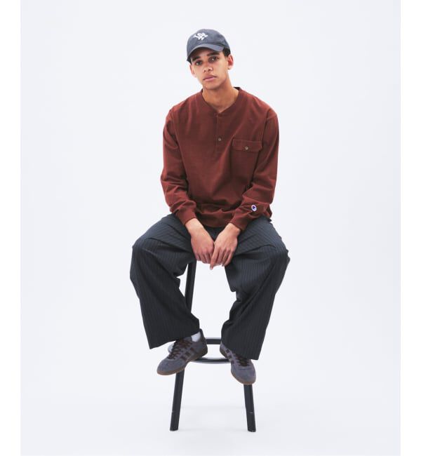 JOURNAL STANDARD「CHAMPION / チャンピオン for JS 長袖 ヘンリーネック」|Tシャツ・カットソー|
