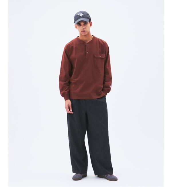 JOURNAL STANDARD「CHAMPION / チャンピオン for JS 長袖 ヘンリーネック」|Tシャツ・カットソー|