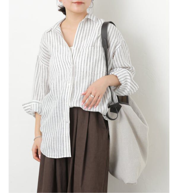 JOURNAL STANDARD relume「No.66フレンチリネンビッグスキッパー」|シャツ・ブラウス|ブラウン