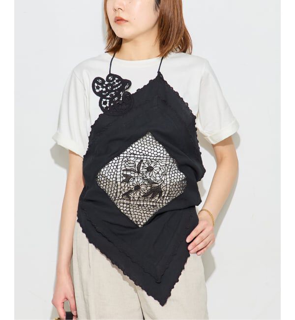 journal standard L'essage「刺繍レースキャミブラウス」|シャツ・ブラウス|ブラック
