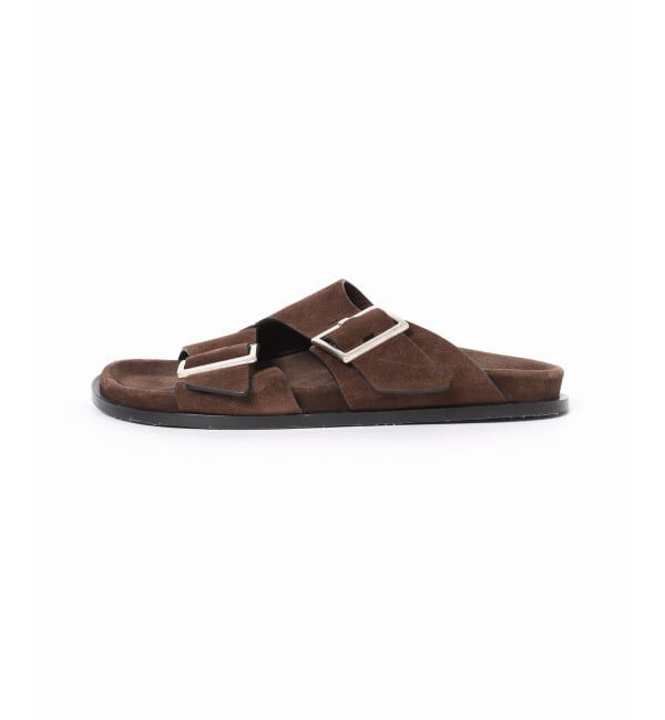 journal standard L'essage「【ALOHAS/アロハス】 Alba Suede Brown Leather Sandals：サンダル」|サンダル|