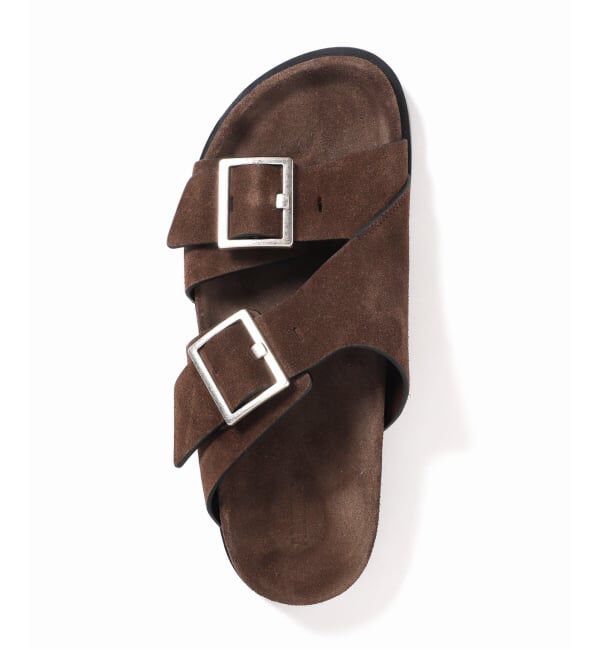 journal standard L'essage「【ALOHAS/アロハス】 Alba Suede Brown Leather Sandals：サンダル」|サンダル|