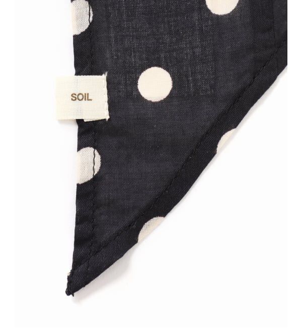 JOURNAL STANDARD relume「【SOIL/ソイル】 80s COTTON VOILE DOT PRINT TRIANGLE」|バンダナ・スカーフ|