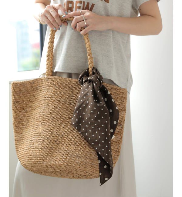 JOURNAL STANDARD relume「【SOIL/ソイル】 80s COTTON VOILE DOT PRINT TRIANGLE」|バンダナ・スカーフ|ブラウン