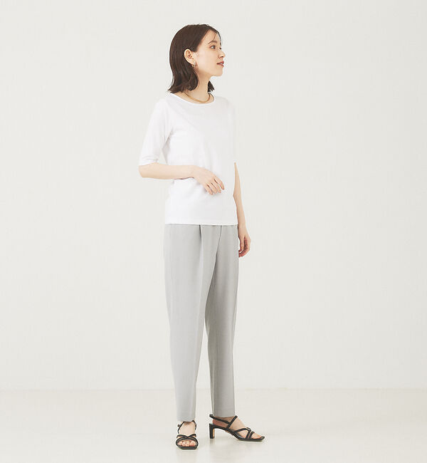 abahouse mavie「5分袖プルオーバー」|Tシャツ・カットソー|