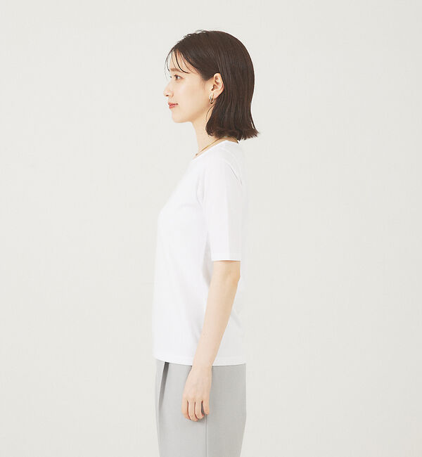abahouse mavie「5分袖プルオーバー」|Tシャツ・カットソー|