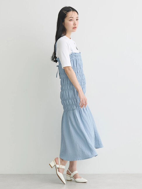 earth music&ecology「2wayシャーリングキャミワンピース」|ワンピース|