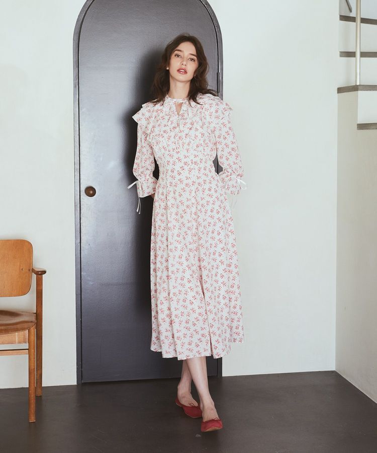 Maison de FLEUR Petite Robe「フラワープリントワンピース」|ワンピース|