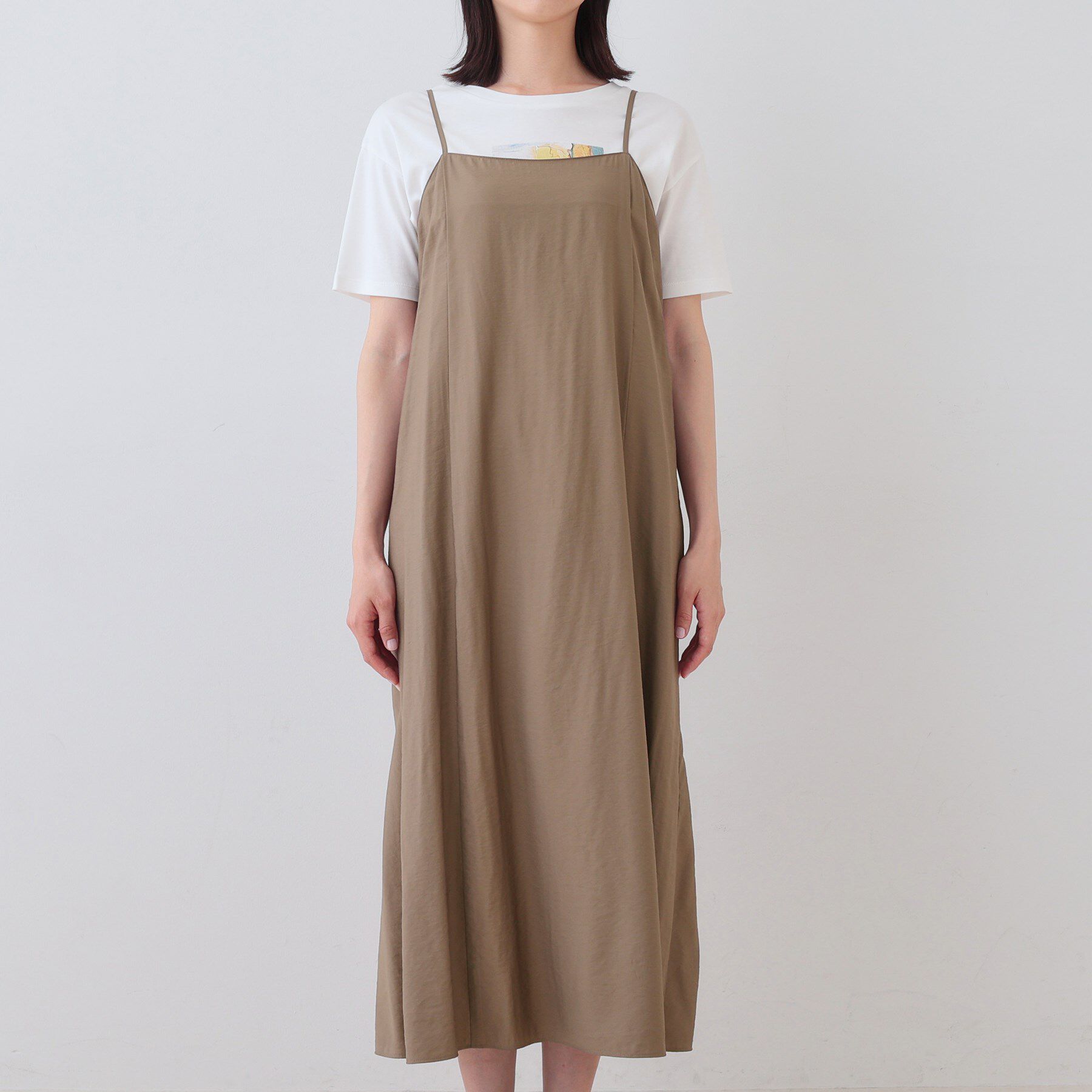 INDIVI「ワッシャーキャミワンピース」|ワンピース|