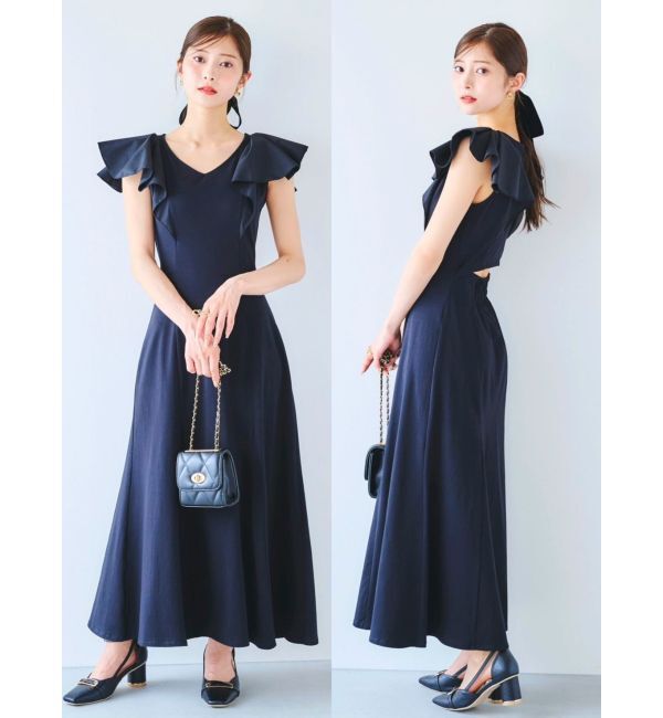 dazzlin「バックオープンフリルカットワンピース」|ワンピース|