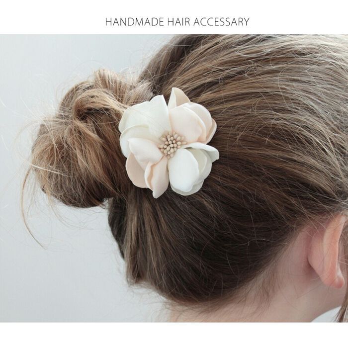 BACKYARD FAMILY「ヘアゴム キッズ おしゃれ 通販 お花 フラワー 10003668 メルシアポニーテール 小さめ」|ヘアゴム・シュシュ|
