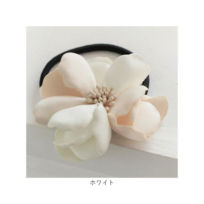BACKYARD FAMILY「ヘアゴム キッズ おしゃれ 通販 お花 フラワー 10003668 メルシアポニーテール 小さめ」|ヘアゴム・シュシュ|