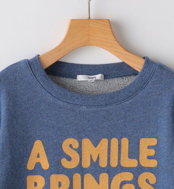 SHIPS KIDS「SHIPS KIDS:130～140cm / ガーゼ 裏毛 メッセージ スウェット」|スウェット・ジャージ|