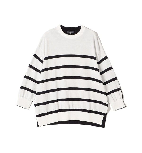 SHIPS for women「SHIPS Primary Navy Label:SEAISLAND コットン ボーダー TEE」|ニット・セーター|