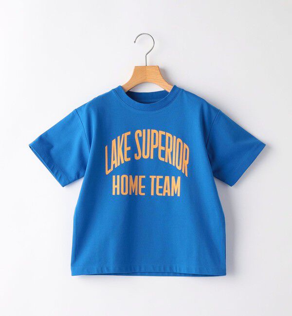 SHIPS KIDS「SHIPS KIDS:140～160cm /〈接触冷感/吸水速乾〉ロゴ 半袖 TEE」|Tシャツ・カットソー|ブルー