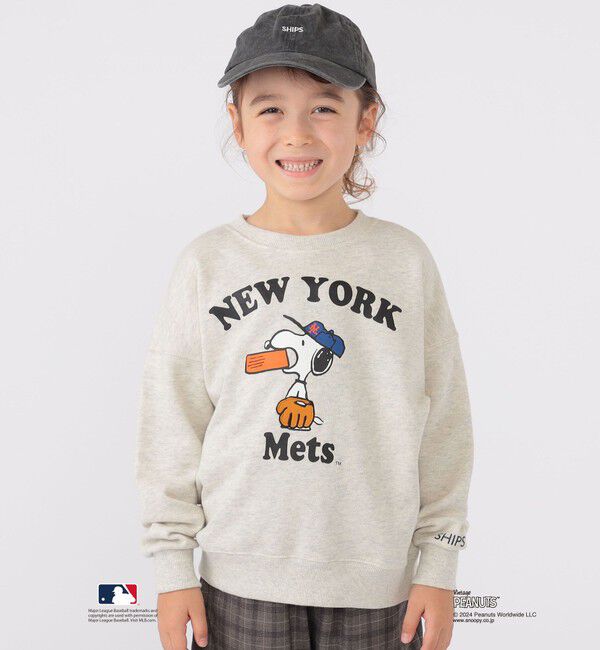SHIPS KIDS「SHIPS KIDS:100～125cm / スヌーピー&times;MLB スウェット」|スウェット・ジャージ|