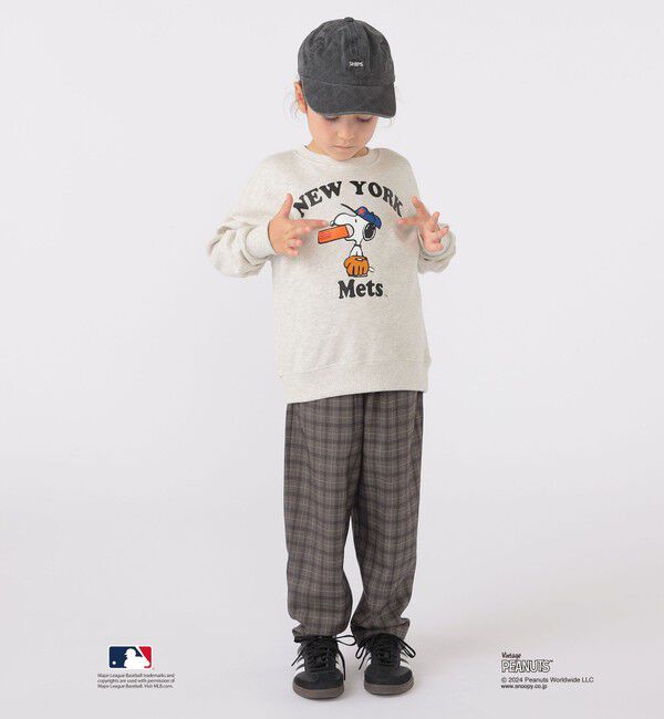 SHIPS KIDS「SHIPS KIDS:100～125cm / スヌーピー&times;MLB スウェット」|スウェット・ジャージ|