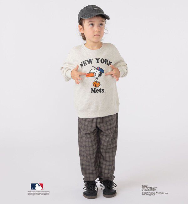 SHIPS KIDS「SHIPS KIDS:100～125cm / スヌーピー&times;MLB スウェット」|スウェット・ジャージ|