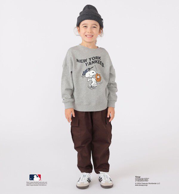 SHIPS KIDS「SHIPS KIDS:100～125cm / スヌーピー&times;MLB スウェット」|スウェット・ジャージ|