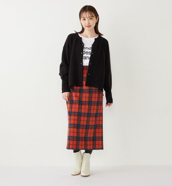 SHIPS Colors 「SHIPS Colors:〈手洗い可能〉フラッフィー キーネック カーディガン◇」|カーディガン|