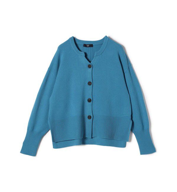 SHIPS Colors 「SHIPS Colors:〈手洗い可能〉フラッフィー キーネック カーディガン◇」|カーディガン|