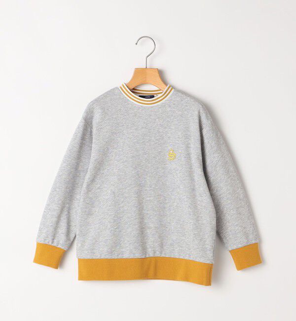 SHIPS KIDS「THYARD:100～125cm / ライン スウェット」|スウェット・ジャージ|トップグレー