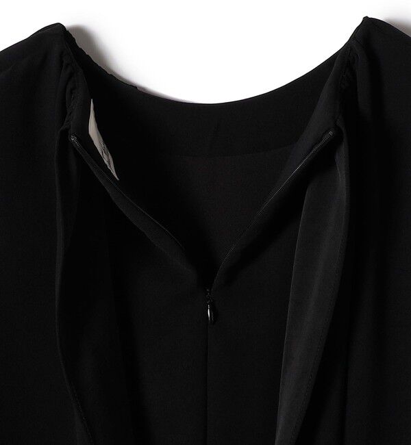 SHIPS for women「troisiemeCHACO:〈手洗い可能〉ジョーゼット ケープ ワンピース（セレモニー対応可）」|ワンピース|