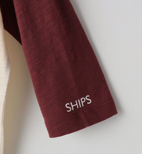 SHIPS KIDS「SHIPS KIDS:140～160cm /PEANUTS スヌーピー フットボール プリント Tシャツ」|Tシャツ・カットソー|