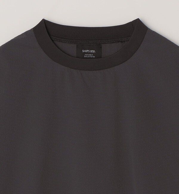 SHIPS any「SHIPS any:〈撥水/軽量/ストレッチ〉SOLOTEX(R)  シアサッカー スピンドル Tシャツ ◇」|Tシャツ・カットソー|