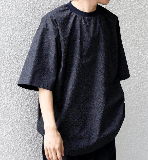 SHIPS any「SHIPS any:〈撥水/軽量/ストレッチ〉SOLOTEX(R)  シアサッカー スピンドル Tシャツ ◇」|Tシャツ・カットソー|