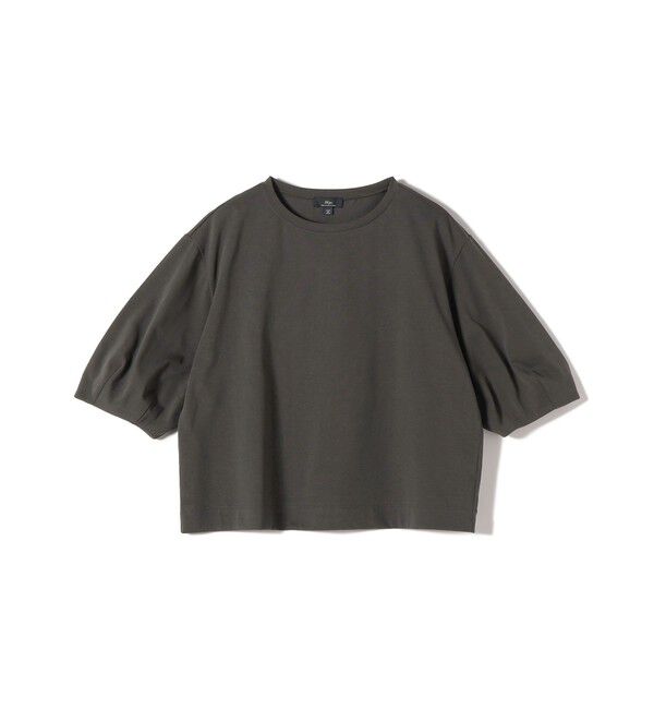 SHIPS for women「SHIPS Primary Navy Label:〈手洗い可能〉ランタン スリーブ プルオーバー」|Tシャツ・カットソー|ダークグレー
