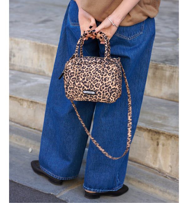 OUTDOOR PRODUCTS Usual Things「2WAY CUBE BAG LEOPARD」|ショルダー・メッセンジャー|