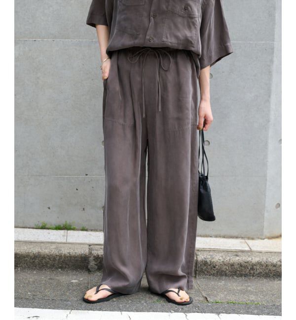 OUTDOOR PRODUCTS Usual Things「追加キュプラステッチワークドロストパンツ セットアップ対応」|スラックス|
