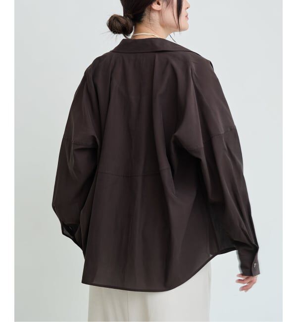 IENA LA BOUCLE「IENA LA BOUCLE フィブリルシアーシャツ」|シャツ・ブラウス|