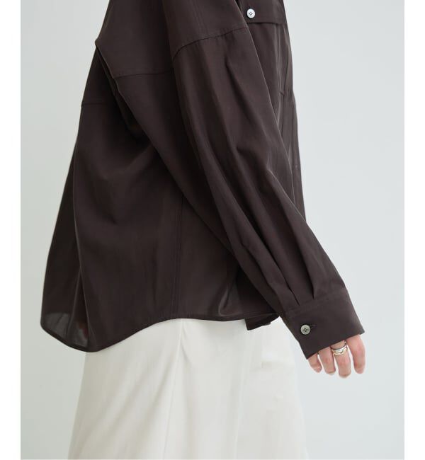 IENA LA BOUCLE「IENA LA BOUCLE フィブリルシアーシャツ」|シャツ・ブラウス|