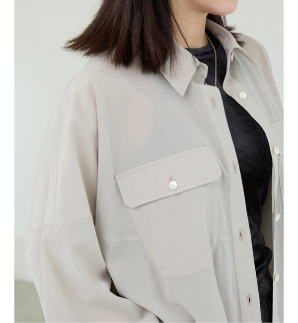 IENA LA BOUCLE「IENA LA BOUCLE フィブリルシアーシャツ」|シャツ・ブラウス|