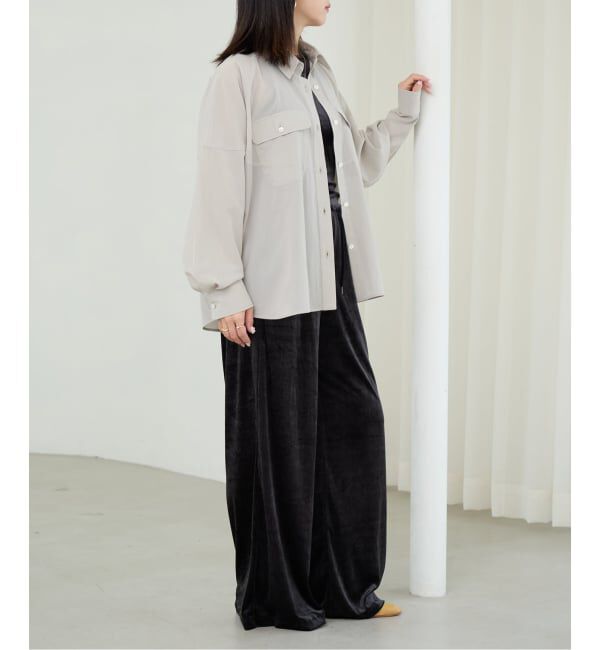 IENA LA BOUCLE「IENA LA BOUCLE フィブリルシアーシャツ」|シャツ・ブラウス|
