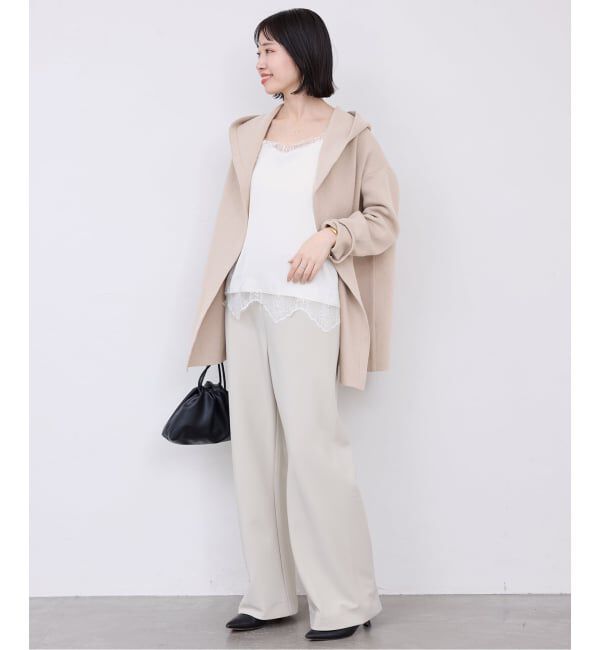 SLOBE IENA「《WEB限定/追加》ニットフーディーカーディガン」|カーディガン|