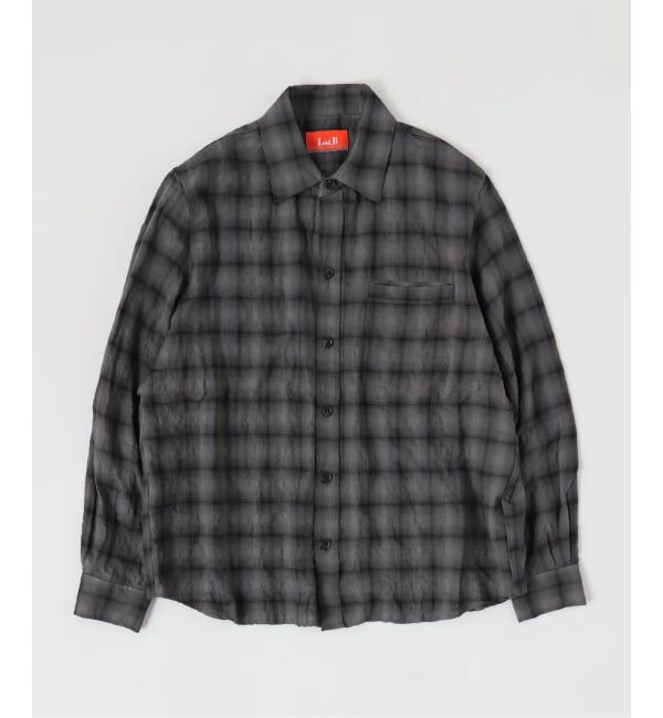 PULP「Laid.B / レイドビー WET RAG CHECK SHIRT」|シャツ・ブラウス|ブラック