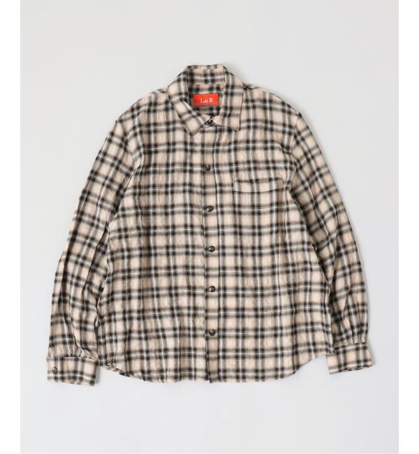 PULP「Laid.B / レイドビー WET RAG CHECK SHIRT」|シャツ・ブラウス|ベージュ