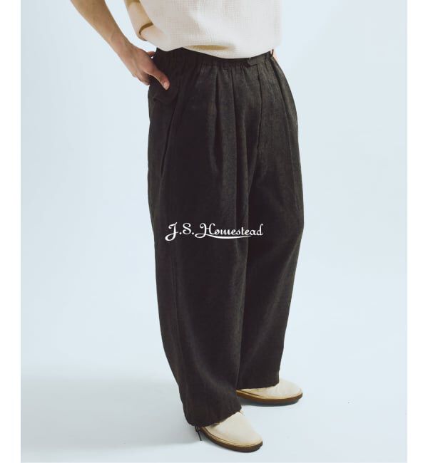 J.S.Homestead「J.S.Homestead / アラベスク エア クルー パンツ」|スラックス|