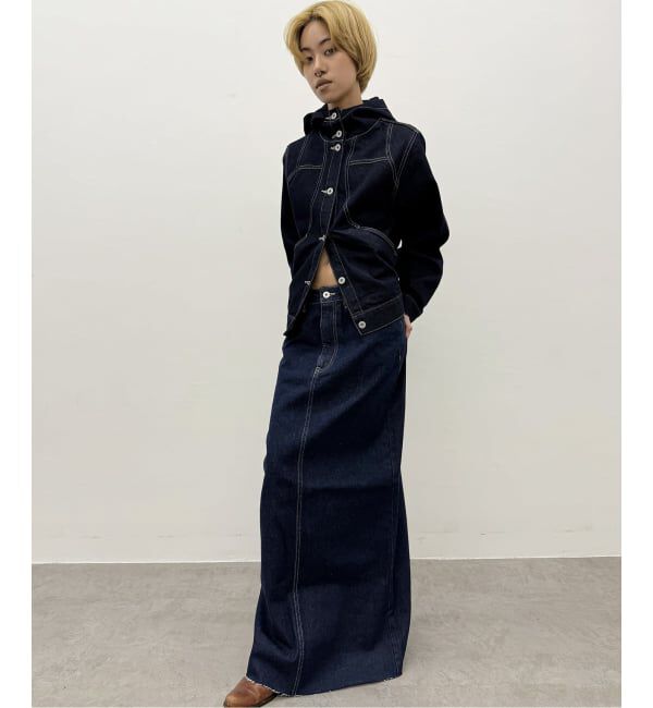 Oriens JOURNAL STANDARD「セルフカットロングデニムスカート」|スカート|
