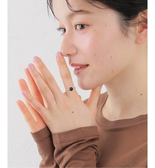 journal standard L'essage「《予約》【V'ESSENCEヴェッセンス】ONIX RING 925/リング」|リング|