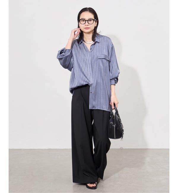 JOURNAL STANDARD「《追加》【ARCHIVE STANCE/アーカイブスタンス】Satin Stripe Dolman Shirt」|シャツ・ブラウス|