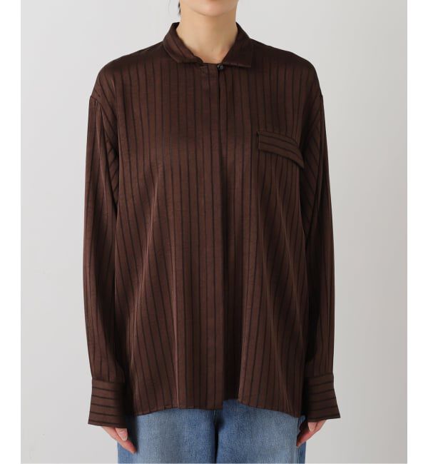 JOURNAL STANDARD「《追加》【ARCHIVE STANCE/アーカイブスタンス】Satin Stripe Dolman Shirt」|シャツ・ブラウス|